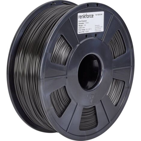 Filament Renkforce RF-4511188 PLA 1.75 mm 1000 g noir A333012