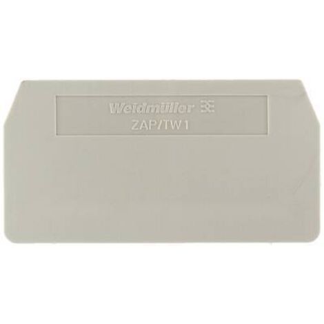 Flasque de fermeture et plaque intermédiaire Weidmüller ZAP/TW ZDK2.5 1674730000-1 1 pc(s) D15459 (1/2)