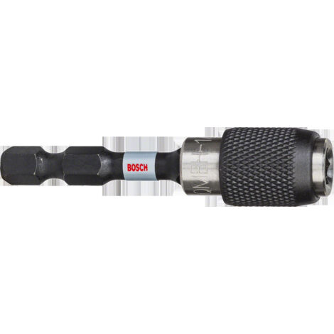 Bosch – Porte-embout de visseuse 60 mm 2608522320 – Changement rapide – Antichoc – Pour perceuses sans fil et visseuses à percussion