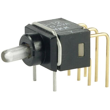 Interrupteur à levier 1 x On/On NKK Switches G12AP 28 V DC/AC 0.1 A à accrochage 1 pc(s) (1/2)