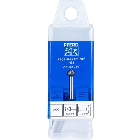 PFERD - Fraise Conique HSS 90° - Diamètre 25mm - Pour Acier, Métal