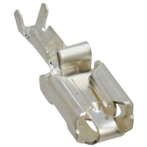 Cosse clip 6.35 mm x 0.81 mm TE Connectivity Positive Lock 928901-4 anti-vibrations 180 ° non isolé argent 1 pc(s) A120421