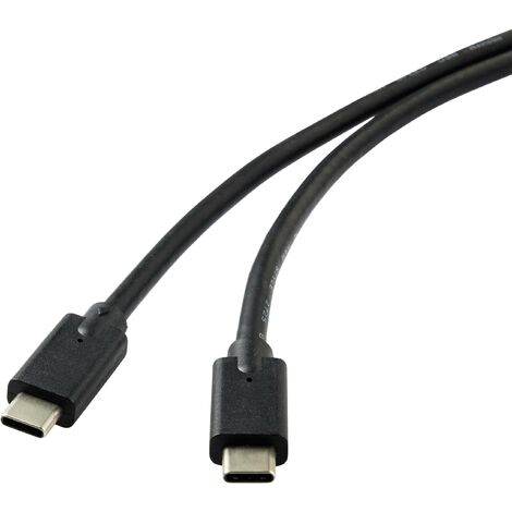 Câble USB Renkforce RF-4531576 USB-C® mâle USB 3.2 Gen2x2 2.00 m noir blindé A834662