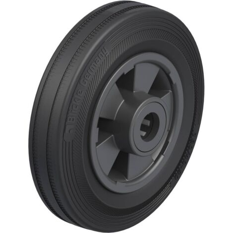 Roue en caoutchouc plein 160 mm – Jante en polypropylène – Capacité de charge 135 kg – Pour chariots et équipements mobiles – Blickle - C27055