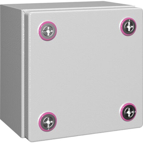 Rittal KX 1500.000 Coffret d'installation, Boîtier mural 150 x 150 x 120 Tôle d'acier gris clair 1 p (1/2)