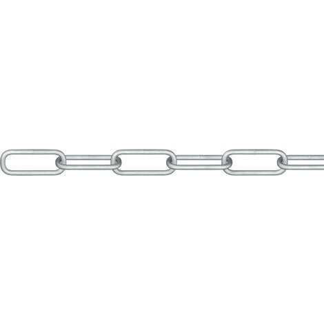 dörner + helmer 171832G Chaîne ronde en acier argent acier étamé par galvanisation 30 m A310252