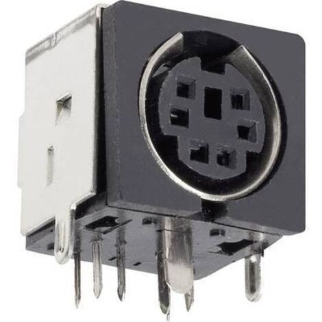 Mini DIN embase femelle horizontale BKL Electronic 0204046 Nombre de pôles: 3 noir 1 pc(s) D23478 (1/2)