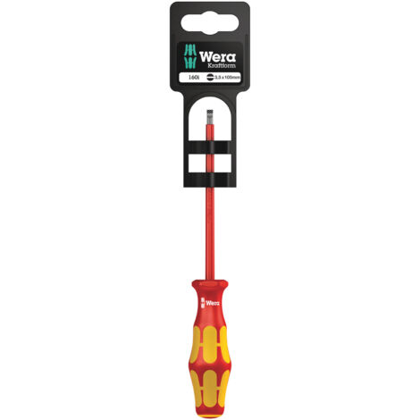 Wera 160i VDE Tournevis pour vis à fente Largeur de la lame: 3.5 mm C642701