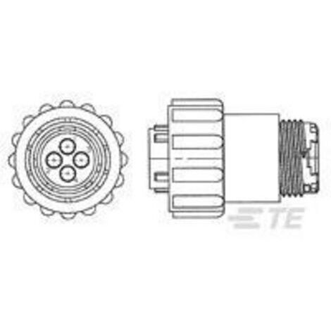 TE Connectivity 796094-2 Cosse cylindrique mâle mâle, droit Nombre total de pôles: 4 1 pc(s) D922071 (1/2)