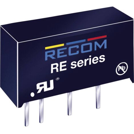 Convertisseur CC/CC pour circuits imprimés RECOM RE-0512S Nbr. de sorties: 1 x 5 V/DC 12 V/DC 83 mA 1 W 1 pc(s) Q31408 (1/3)