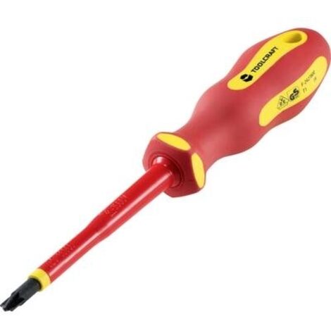 Toolcraft – Tournevis à cliquet SL/PZ 2 TO6326250 – Longueur de lame 100 mm – Double isolation VDE – Pour vis à tête plate/cruciforme