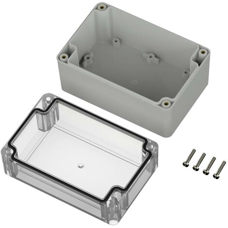 TRU COMPONENTS TC-10860648 Boîtier universel 120 x 80 x 75.20 Polycarbonate gris clair 1 pc(s) D939852