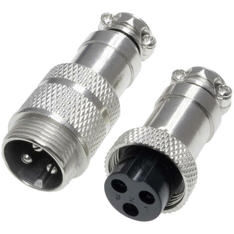 453561 Connecteur rond mâle, Femelle Nombre total de pôles: 3 1 set D733402