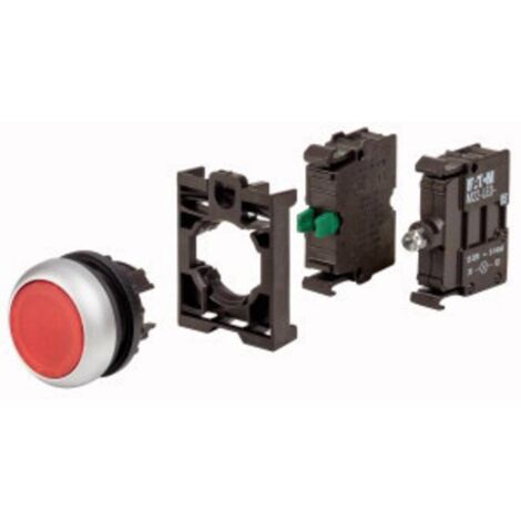 Eaton 110932 M22-DL-R-K10LED-BVP Bouton-poussoir lumineux à rappel collerette plastique 1 pc(s) (1/3)