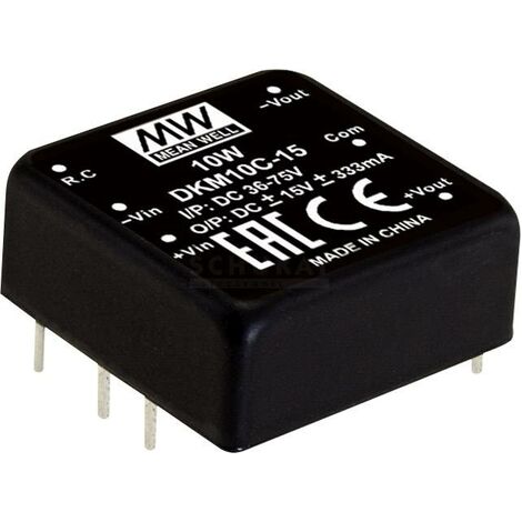 Mean Well DKM10E-12 Module convertisseur CC/CC 416 mA 10 W Nbr. de sorties: 2 x Contenu 1 pc(s) Q123492