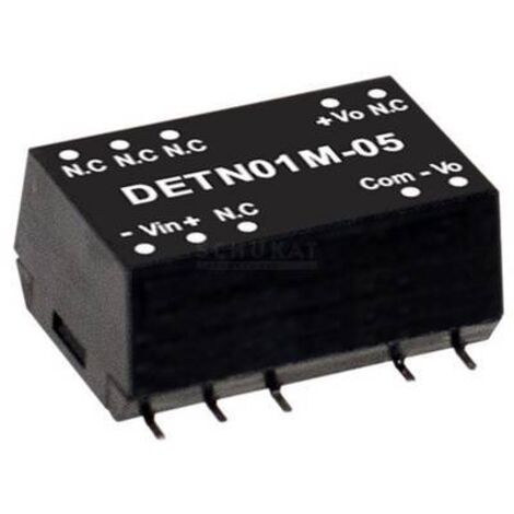 Mean Well DETN01L-12 Module convertisseur CC/CC 42 mA 1 W Nbr. de sorties: 2 x Contenu 1 pc(s) Q123872 (1/2)