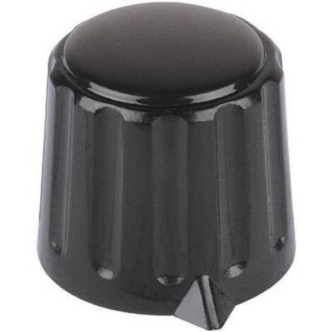 Tête de bouton rotatif Mentor 4309.6131 avec pointeur noir (Ø x H) 15 mm x 16 mm 1 pc(s) Q62249 (1/2)