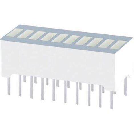 Kingbright RBG 1000 Bargraphe à LED x10 rouge (L x l x H) 25.4 x 10.16 x 12 mm Q61624 (1/2)