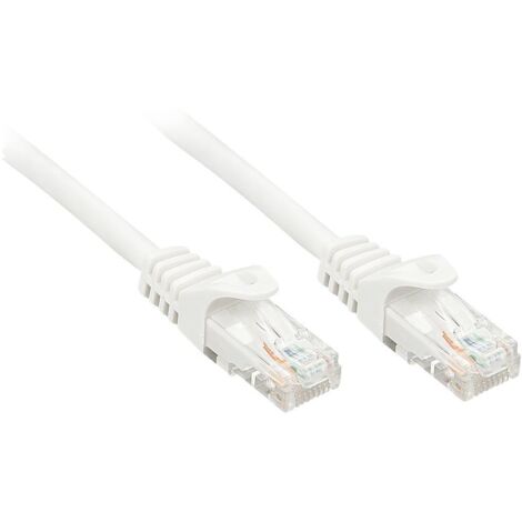 LINDY 48206 RJ45 Câble réseau, câble patch CAT 6 U/UTP 7.50 m blanc 1 pc(s) S237662 (1/4)
