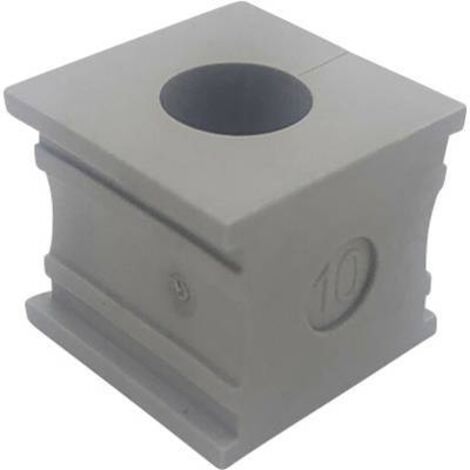 TRU COMPONENTS ELT 10 Passe-câbles fendu Ø max. des bornes 11 mm Elastomère gris 1 pc(s) S652972 (1/3)