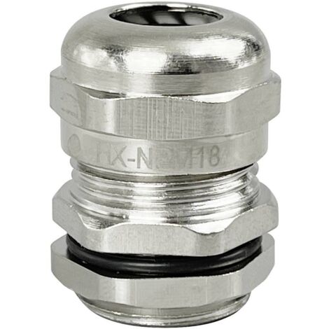 TRU COMPONENTS TC-10302828 Presse-étoupe M18 laiton (nickelé) métal 1 pc(s) S434742