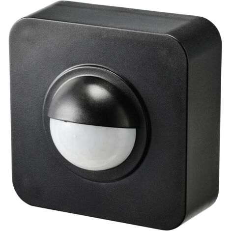Sygonix – Détecteur de mouvement PIR SY5046552 – Montage apparent 120° – Résistant aux intempéries IP65 – Compatible Amazon Alexa et Google Home