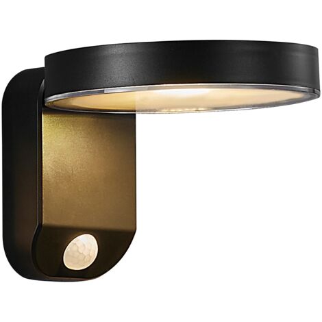 Applique murale RICA Round Solar Matière plastique Noir, H.12 - IP44 - SolarLed /Nordlux Extérieur (1/8)