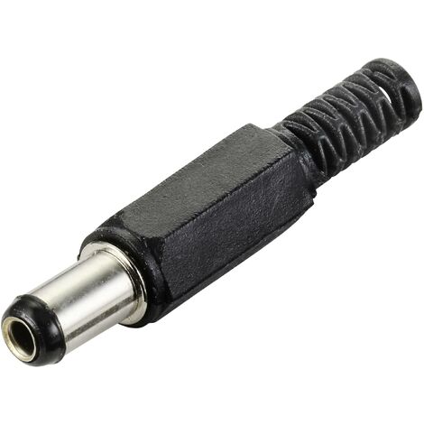 TRU COMPONENTS Elément de liaison pour courant faible mâle, droit 5.5 mm 2.5 mm 1 pc(s) S624252 (1/4)