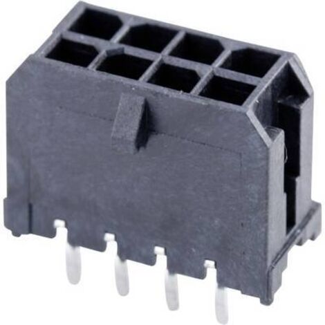 Molex Barrette mâle encastrable (standard) Nbr total de pôles 8 Pas: 3 mm 430450812 1 pc(s) Tray W168992 (1/2)