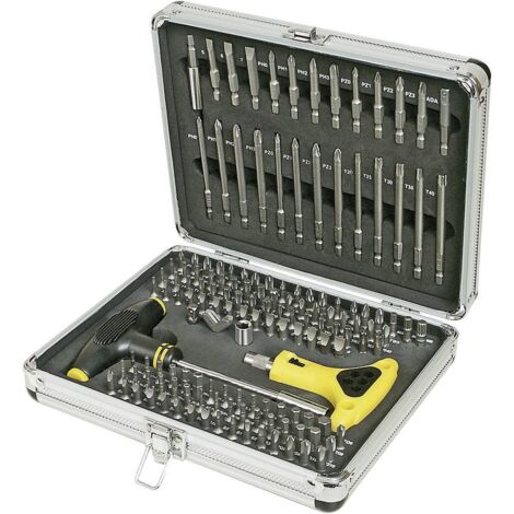 MT01L147 Jeu d'embouts 147 pièces avec porte-embout, avec mini cliquet embout (1/4)