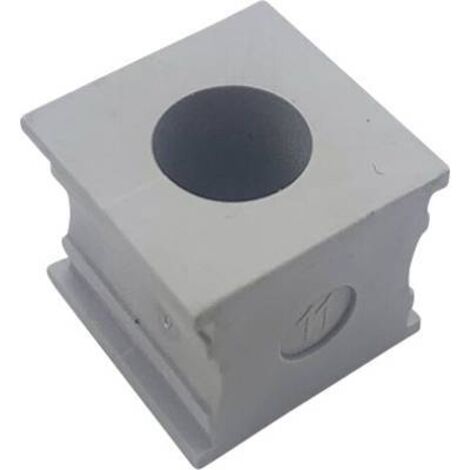 TRU COMPONENTS ELT 11 Passe-câbles fendu Ø max. des bornes 12 mm Elastomère gris 1 pc(s) S652992 (1/3)