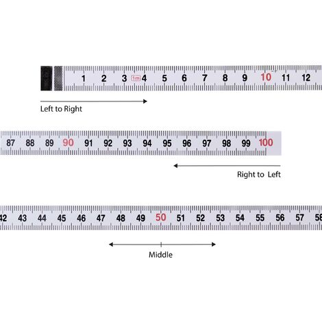 Fabricants de ruban à mesurer en acier à dos adhésif 100CM - Ruban