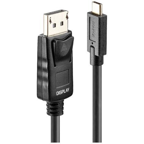 Câble de raccordement LINDY USB-C® mâle, Fiche mâle DisplayPort 5.00 m noir 43305 4K UHD Câble d'afficheur USB-C® S218452 (1/4)