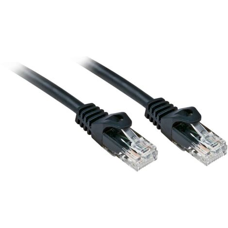 LINDY 48193 RJ45 Câble réseau, câble patch CAT 6 U/UTP 2.00 m noir 1 pc(s) S237082 (1/4)