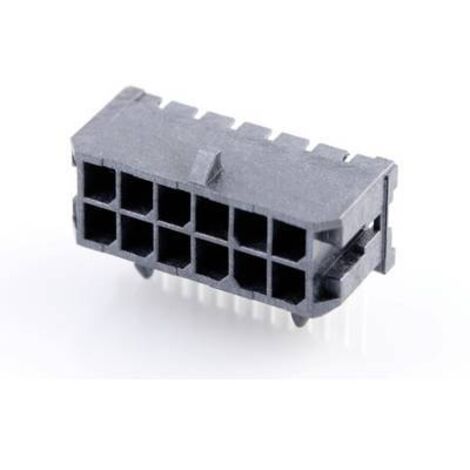 Molex Barrette mâle encastrable (standard) Nbr total de pôles 12 Pas: 3 mm 430451200 1 pc(s) Tray W168262 (1/2)