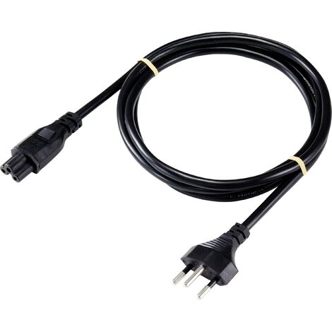 Sygonix SY-5042688 ordinateur portable Cordon électrique noir 1.80 m S592112 (1/2)