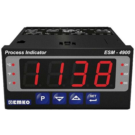 Emko ESM-4900 2 points, P, PI, PD, PID Régulateur universel Pt100 -200 à +1700 °C Relais 5 A (L x l (1/5)