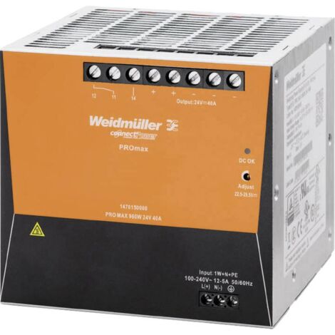 WEIDMULLER 1478150000 - ALIMENTATION ÉLECTRIQUE PRO MAX 960 W 24 V 40 A WEIDMÜLLER (1/3)