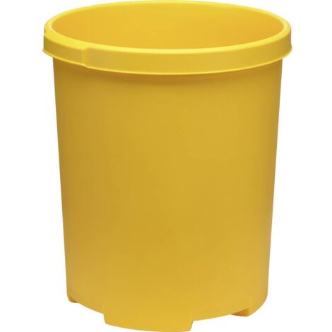 Corbeille à papier HAN KLASSIK XXL 1836-15 50 l (Ø x H) 430 mm x 490 mm polypropylène jaune 1 pc(s) W676352