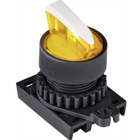 TRU COMPONENTS TC-9860180 S2SRN-L3BY Sélecteur levier jaune 2 x 45 ° 1 pc(s) W837132 (1/3)