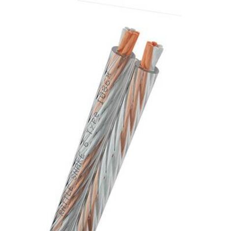 Câble Haut-Parleur MANAX® Transparent 2 X 0,75 Mm² – 100 M Bobine – Qualité CCA Fiable