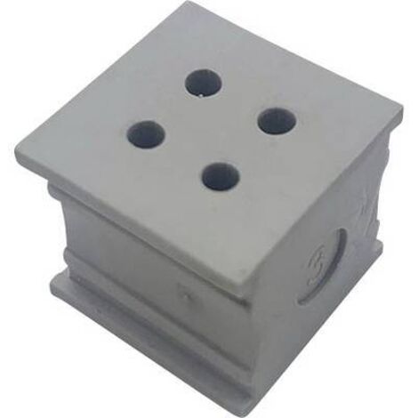 TRU COMPONENTS ELT 4/3 Passe-câbles fendu Ø max. des bornes 3 mm Elastomère gris 1 pc(s) S652522 (1/3)