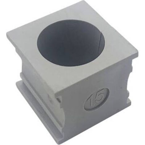 TRU COMPONENTS ELT 15 Passe-câbles fendu Ø max. des bornes 16 mm Elastomère gris 1 pc(s) S652932 (1/3)