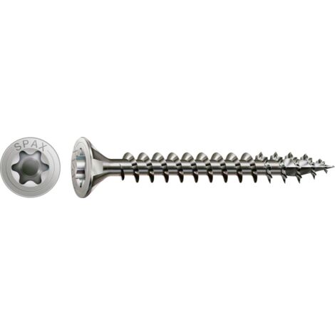 SPAX 1197000600503 Vis à bois 6 mm 50 mm T-STAR plus 88091 acier inoxydable A2 100 pc(s) X213342