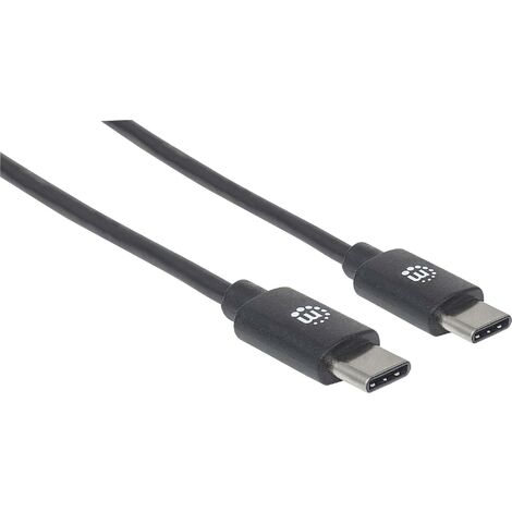 Manhattan Câble USB USB 2.0 USB-C® mâle 2.00 m noir 354875 W652112 (1/5)