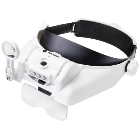 Toolcraft – Loupe éclairante TO7440588 – Grossissement 1.0x à 3.5x – Lentille 100mm x 40mm – Éclairage LED rechargeable 300mAh – Autonomie 8 à 12h - W679082