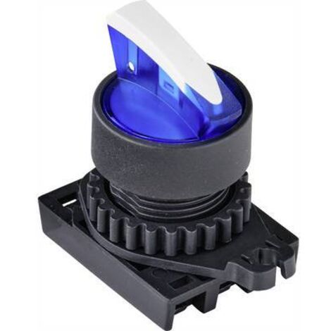 TRU COMPONENTS TC-9860160 S2SRN-L5B Bouton sélecteur levier bleu 2 x 60 ° 1 pc(s) W837172 (1/3)
