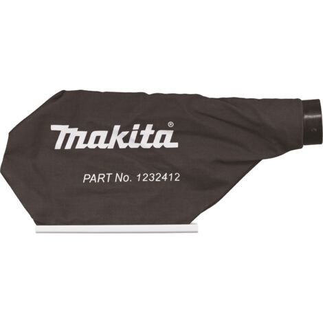 Makita – Sac à poussière 1232412 – Compatible DUB185/DUB186/UB1103 – Textile réutilisable – 1 pièce pour débris et poussière sur chantier