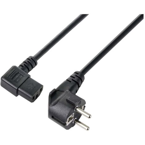 Sygonix SY-5243884 appareils IEC Câble de raccordement noir 5.00 m X590152 (1/2)