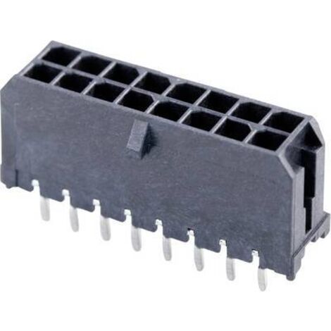 Molex Barrette mâle encastrable (standard) Nbr total de pôles 16 Pas: 3 mm 430451612 1 pc(s) Tray W168832 (1/2)